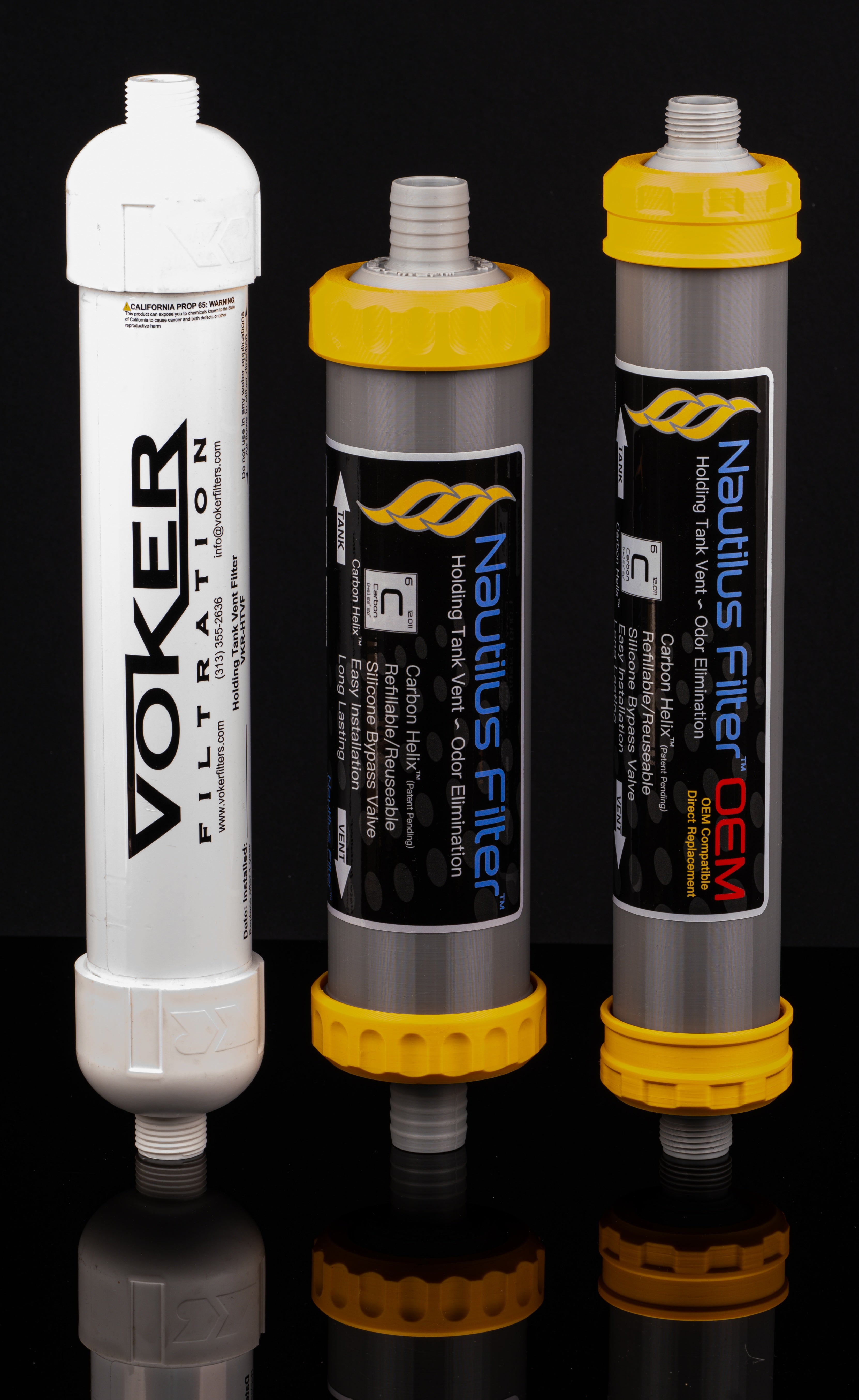 Nautilus Filter® vs. Voker Holding Tank Vent Filter