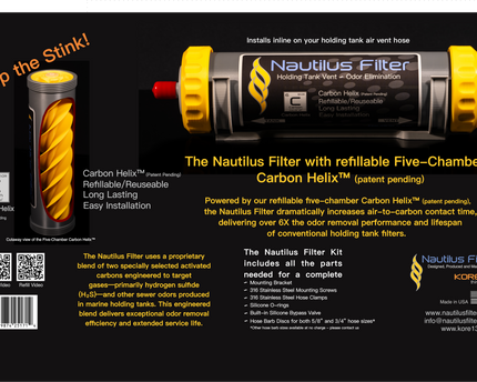 Nautilus Filter™ Holding Tank Vent Filter